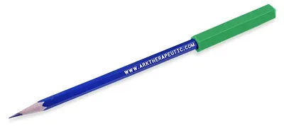 Produktbild von Ark Therapeutics kaubare Bleistiftkappe sensorisches Spielzeug grün Kauwbare potloodtopper in edelsteenvorm die pen- of potloodkauwen vervangt, voor kinderen en volwassenen.