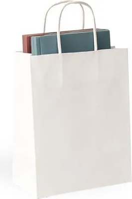 Produktbild von Papiertüten 240 x 100 x 320, weiß