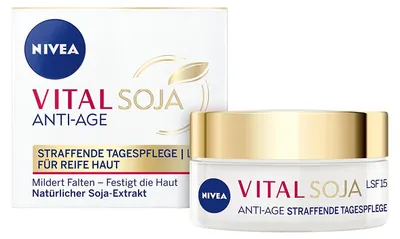 Obrázek produktu pro Nivea Denní péče Vital Soya Anti Age SPF 15 redukuje vrásky 50ml
