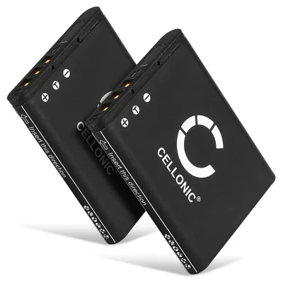 Image de CELLONIC 2x Batterie pour Appareil photo Compatible avec Toshiba Camileo SX900, Camileo SX500, Camileo BW10, PX1686 - (740mAh, 3.7V)