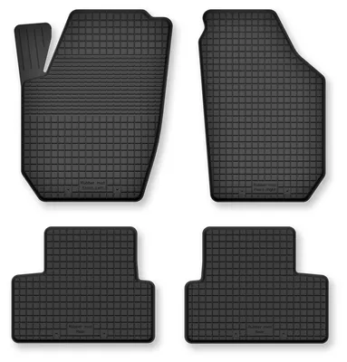 Produktbild von Gummi-Fußmatten für Volvo XC60 I 2008-2017 (Crossover) – 4-tlg, Schwarz, Semi-Universal, angepasst – Wielganizator Semi-Universal