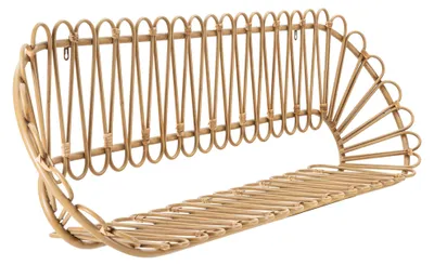 Produktbild von Dalofamo - Regal, 162x28x44h cm Braun Eiche, ein Fach