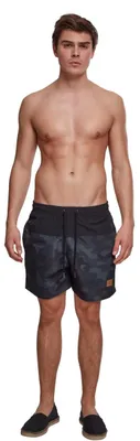 Produktbild von Urban Classics Herren Block Swim Shorts – Badeshorts mit Kordelzug & Taschen, sc