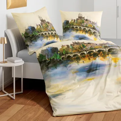 Produktbild von Janine Mako-Satin Bettwäsche modern art S 42181-09 multicolor 135x200 cm + 80x80 cm