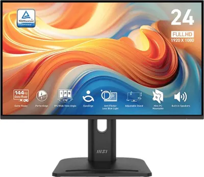 Obrázek produktu pro MSI Pro MP245PG, 60,5 cm (23.8"), 1920 x 1080 px, Full HD, LCD, 4 ms, Černá