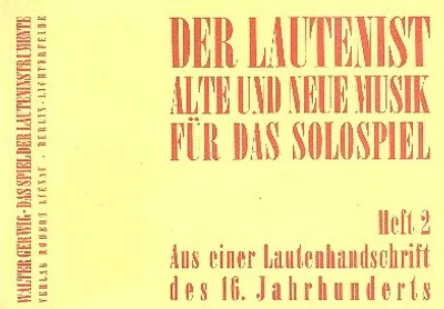 Produktbild von Aus einer Lautenhandschrift des 16. Jahrhunderts