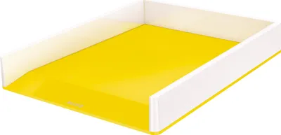 Image de LEITZ 1264395 LEITZ Briefablage WOW Duo Colour, A4, Polystyrol, gelb