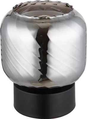 Immagine prodotto di Lampada da tavolo, vetro fumé, nero, H 17 cm