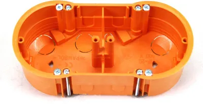 Produktbild von 3 Stück Hohlwanddose 2-fach Schalterdose Abzweigdose Hohlraumdose Ø 60 x 45 mm