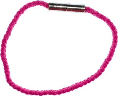 Produktbild von Armband geflochten Miniblings Flechtarmband Kordelarmband pink Magnetverschluss