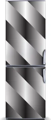 Immagine prodotto di Decorazione per frigorifero Tulup - Tappetino magnetico - 60 cm x 180 cm - Magnete da applicare al frigorifero - Motivo: strisce astratte