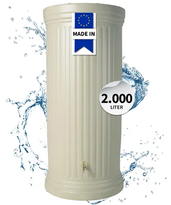 Productafbeelding van GARANTIA zuiltank 2000 L zandbeige