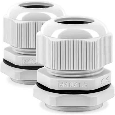 Productafbeelding van Kabelwartelset M40, IP68, waterdicht, kunststof, nylon, 2 stuks