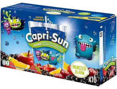 Image de Capri Sun Monster Alarme Jus de fruits multiples Boisson rafraîchissante 10x200ml