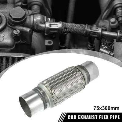 Image de Voiture Échappement Flex Tuyau avec Soudure Extension Tuyau 75 mm x 300 mm