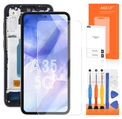 OLED LCD-Display für Samsung Galaxy A35 5G, Ersatz, Schwarz
