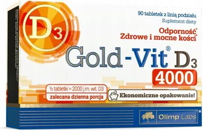 Immagine prodotto di Gold-Vit D3 4000 suplement diety 90 tabletek