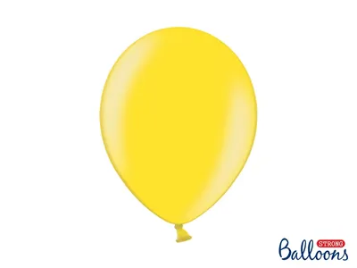 Produktbild von 10 Stk. Luftballon Ø30cm "Uni Metallic" | Gelb