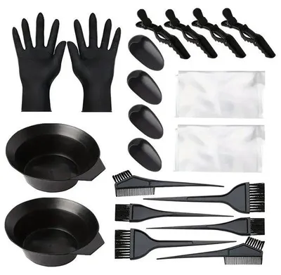 Productafbeelding van Haarkleuring- en styling set, 20 stuks, set met haarkleuringen en stylingproducten