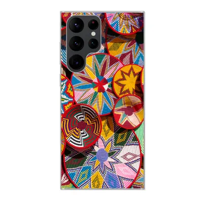 Produktbild von MuchoWow® Handyhülle Schutzhülle Hülle für Samsung Galaxy S22 Ultra Kreis - Muster - Farben Silikon Softcase Handy Hülle - Abbildung