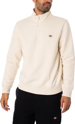 Produktbild von Dickies Oakport Sweatshirt mit Viertelreißverschluss, Beige XL
