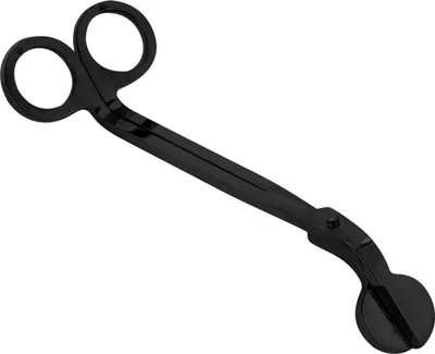 Produktbild von 1 Stück Modischer Kerzen-Herzclip aus Edelstahl mit Dochtschere (schwarz)