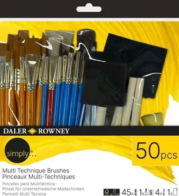 Image de Daler Rowney Simply Brush Set 50 pcs