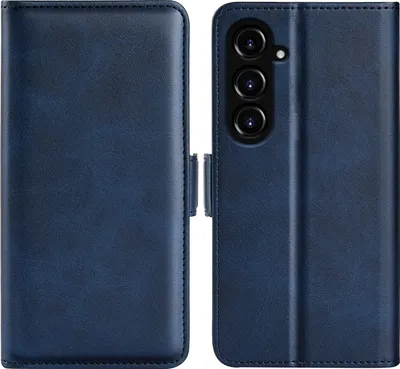 Produktbild von Mobigear Slim Magnet  Samsung Galaxy S23 FE Hülle Klapphülle Geldbörse - Dunkelblau