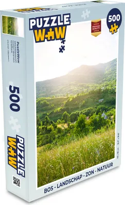 Obrázek produktu pro MuchoWow MuchoWow® Puzzle 500 ks Les - Krajina - Slunce - Příroda - Východ slunce