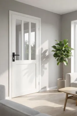 Immagine prodotto di Bloc Porta Officina Bianco H204 x L73 cm, lato tavolo P. sinistra, maniglia GD MENUISERIES
