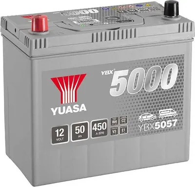 Produktbild von YUASA YBX5000 Starterbatterie 12V 50Ah 450A/EN B24 Batterie