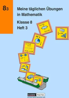 Produktbild von Meine täglichen Übungen in Mathematik Klasse 8 Heft 3