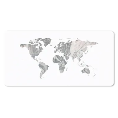 Produktbild von MuchoWow® Schreibtischunterlage Weltkarte - Abstrakt - Design 80x40 cm - XXL Mauspad - Gaming Mauspad