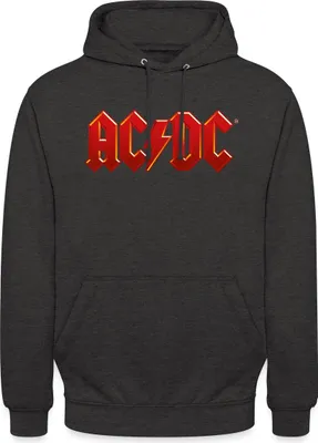 Produktbild von Spreadshirt AC/DC Klassisches Logo Mit Blitz Uni Hoodie, S, Anthrazit