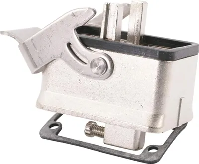 Produktbild von HARTING Han Modular Compact Anbaugehäuse mit 1 Längsbügel 1 Sicherheitsbügel Metall - 1 Stück