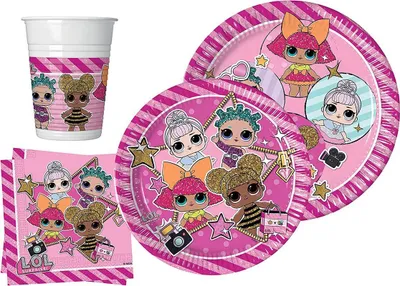 Produktbild von LOL Surprise Partyset zum Kindergeburtstag 44 tlg.