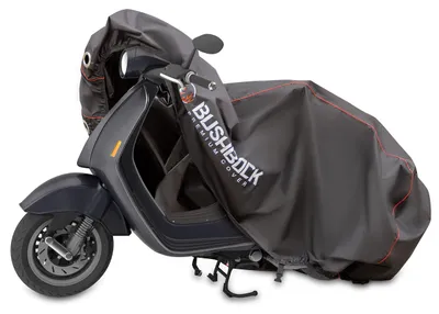Imagen del producto de FUNDA PREMIUM PARA MOTOCICLETA BUSHBUCK® con tejido ripstop: ¡olvídese de los desgarros! - Ideal para uso en exteriores e interiores - Cubierta impermeable - Funda para motocicleta (talla M)