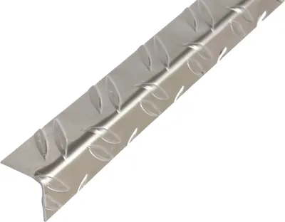 Produktbild von Alberts Winkelprofil Riffel-Prägung | Aluminium, blank | 2000 x 23,5 x 23,5 mm