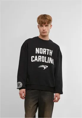 Produktbild von Herren Hoodie Mr. Tee North Carolina Bold Faced Oversize, Rundhalsausschnitt, Schwarz - 5XL