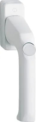 Produktbild von Hoppe Fenstergriff mit Druckknopf  London 013SV/U34 VK 7x32 mm  verkehrsweiß 6823439