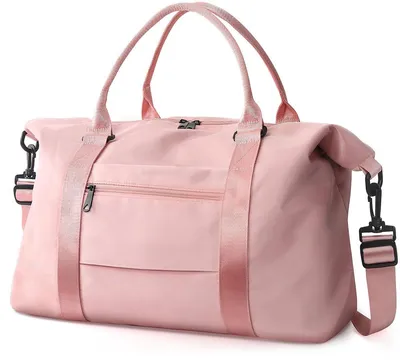 Image de Sac de cabine pliable Minicee, 37 litres, idéal pour les bagages à main, dimensions 46x21x26 cm, couleur rose