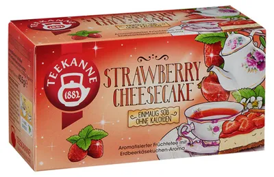 Zdjęcie produktu dla Teapot Strawberry Cheesecake herbata owocowa o smaku ciasta truskawkowego 40g