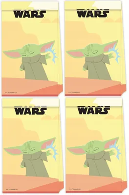 Productafbeelding van Geschenktas metcertificering, Star Wars Mandalorian, 4 stuks.