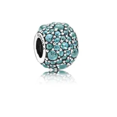 Obrázek produktu pro Pandora, přívěsek "Zářivé kapičky", tyrkysová barva, stříbro, model 791755MCZ