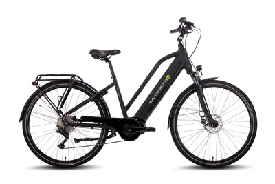Produktbild von SAXONETTE, Premium Sport Trapez, 28" ,E-Bike Elektrofahrrad, SHIMANO Deore 10-Gang Kettenschaltung, 90Nm Mittelmotor, 522Wh Akku, RH50 (schwarz matt)