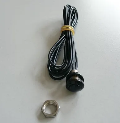 Image de Universal Drucktaster schwarz Ø 12 x T 16 mm
