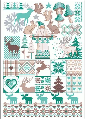 Produktbild von Kreuzstichvorlage von Lindner „Der vereiste Weihnachtsmann“, 040