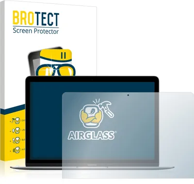 Produktbild von BROTECT Schutzglas für Apple MacBook Retina 12" 2017 Schutzfolie Panzer Folie Glas Display Schutz klar