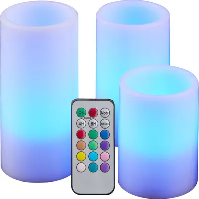 Produktbild von Sada LED sviečok s diaľkovým ovládaním - sada 3 kusov