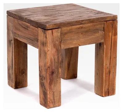 Produktbild von Beistelltisch aus Recyclingholz, massiv, 30x30x30cm (HxBxT)